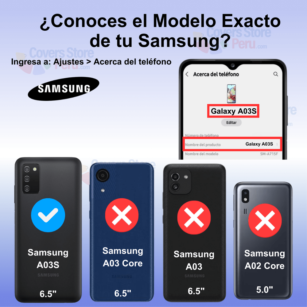 Funda para Samsung A03s con Anillo Metálico Rojo Antishock
