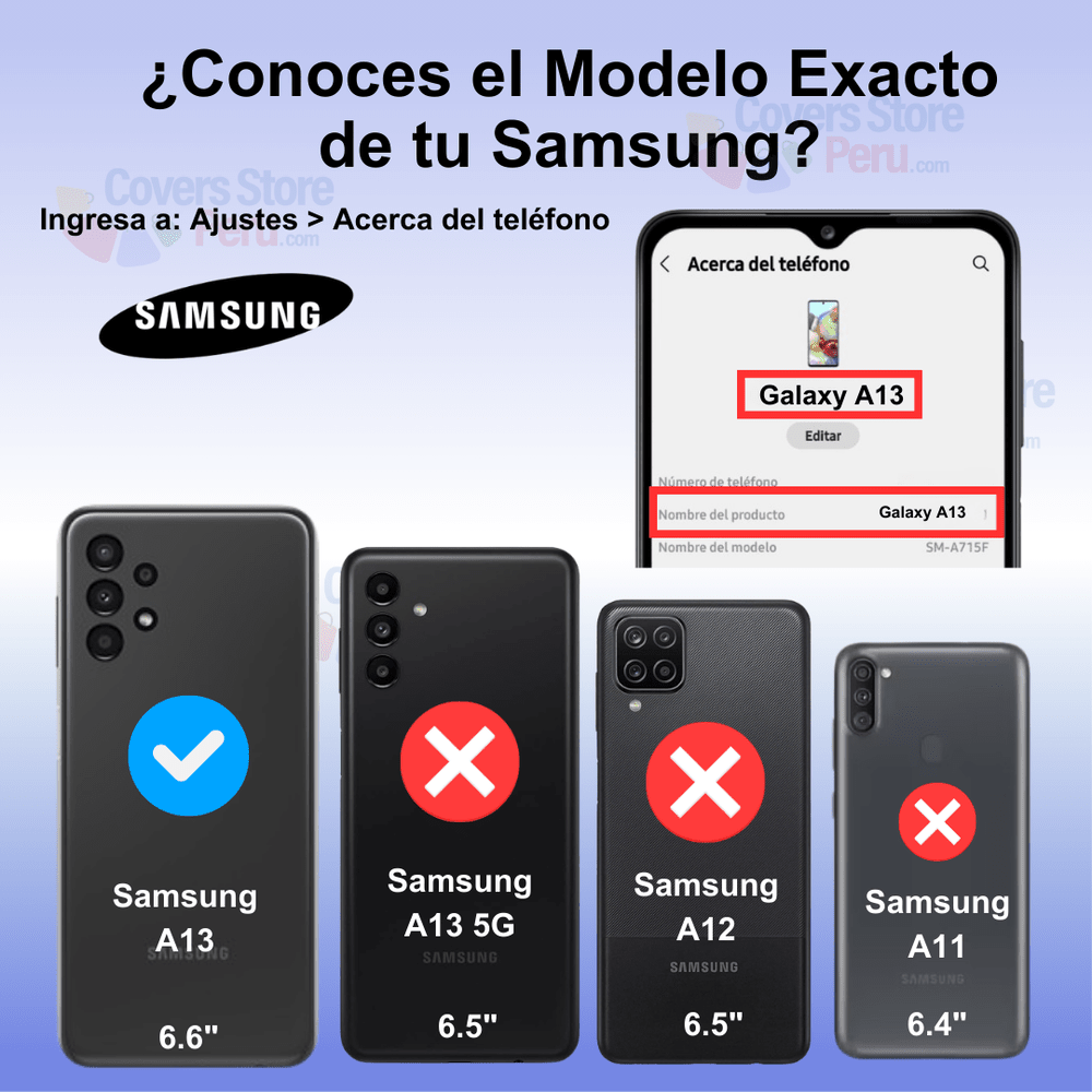 Funda para Samsung A13 4G TPU 100% Transparente Antishock