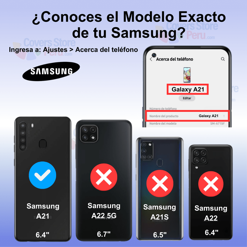 Funda Case para Samsung A21 TPU 100% Transparente Antishock