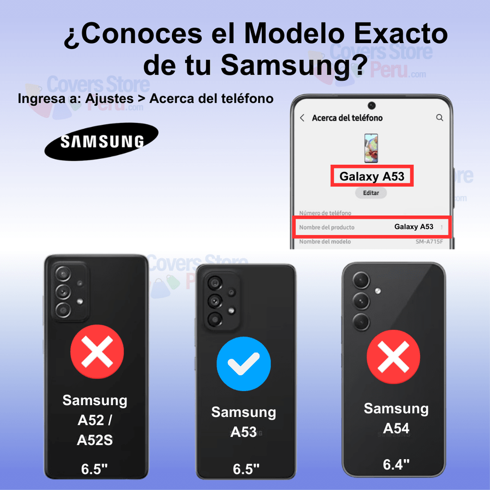 Funda Case para Samsung A53 Flip Cover Negro Antigolpe