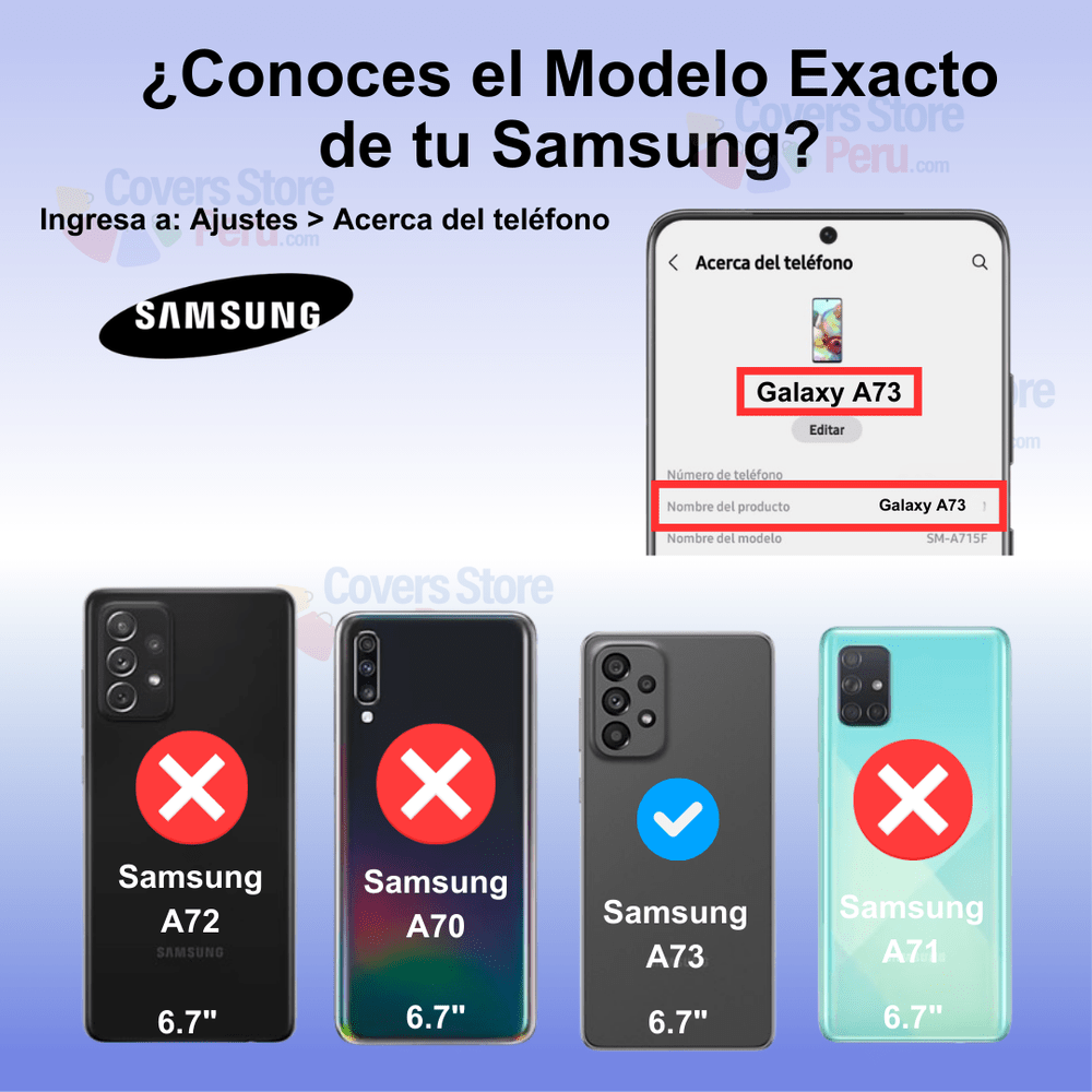Funda para Samsung A73 5G TPU 100% Transparente Antishock