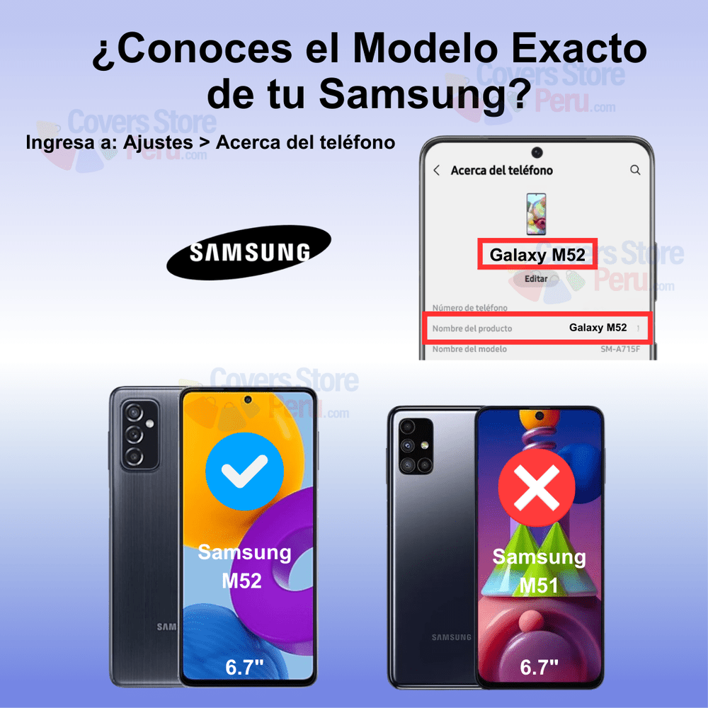 Mica para Samsung M52 Protector de Pantalla de Vidrio 9D