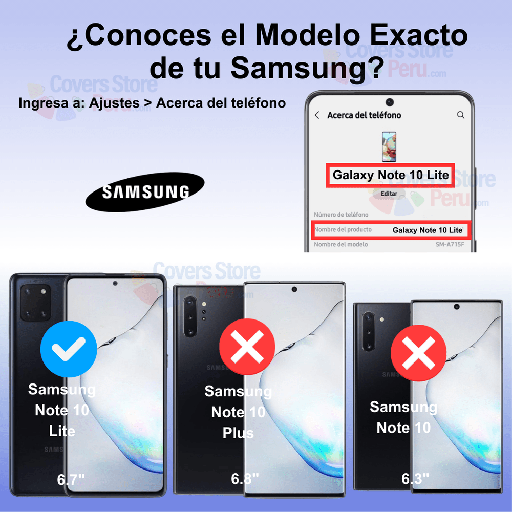 Mica para Samsung Note 10 Lite Protector de Pantalla 9D