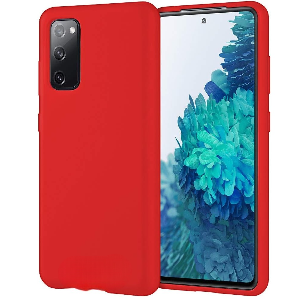 Funda Case para Samsung S20 FE Soft Feeling Antishock Rojo