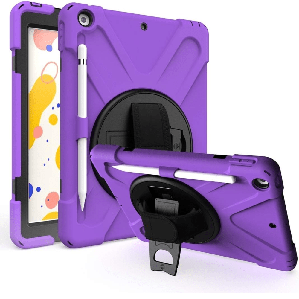 Funda para iPad Pro 10.5" Armor Giratorio + Parante Morado