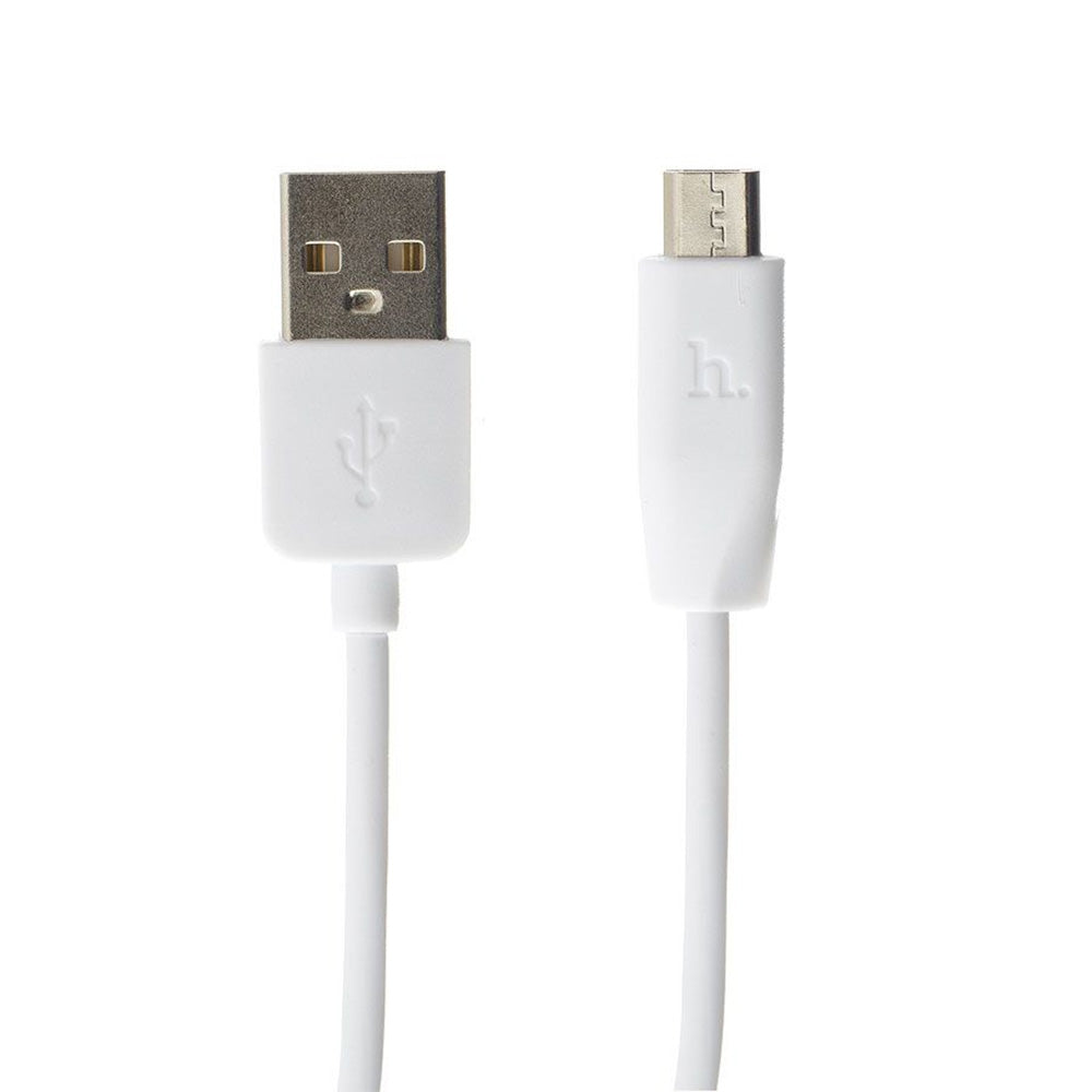 Cable USB A Micro USB V8 2m Hoco X1 Blanco De Alta Calidad