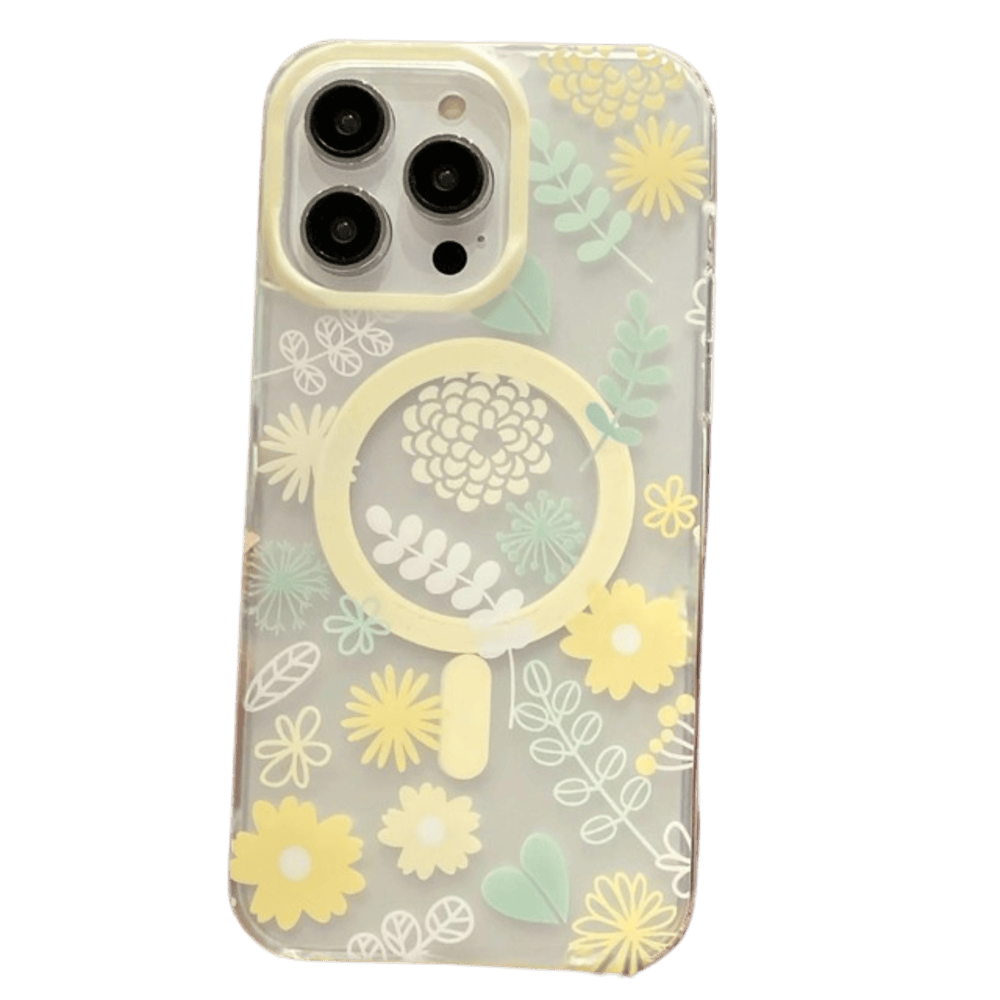 Funda para iPhone 11 Magsafe Flower Yellow