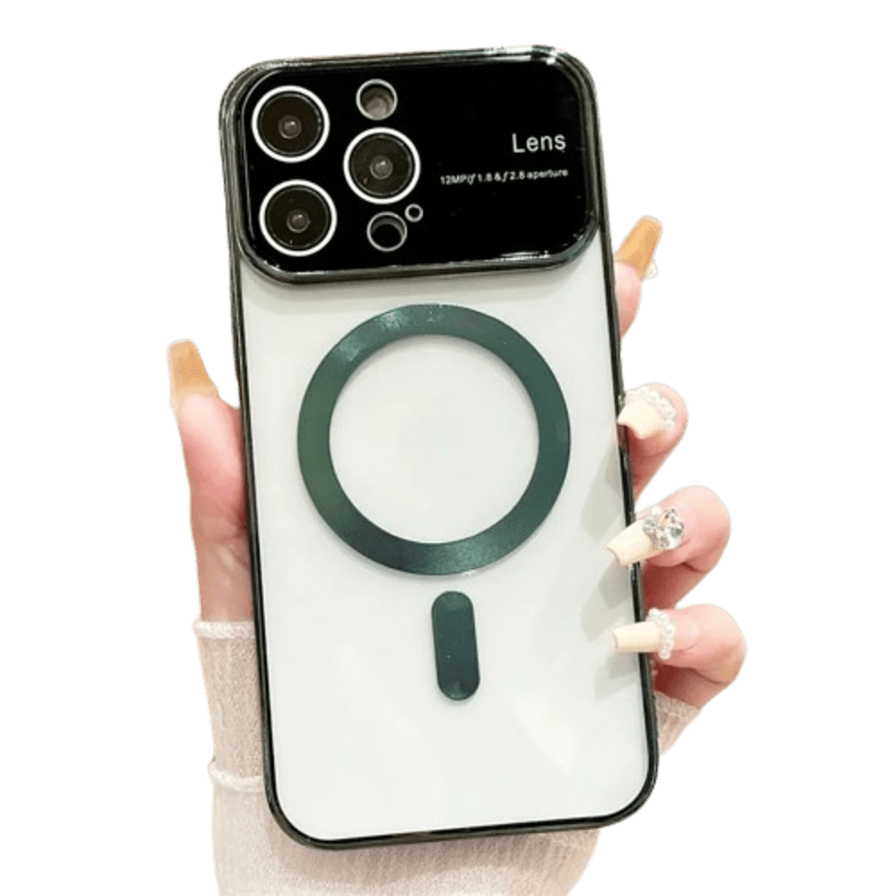 Funda para iPhone 12 Pro MagSafe Verde Lens Protector