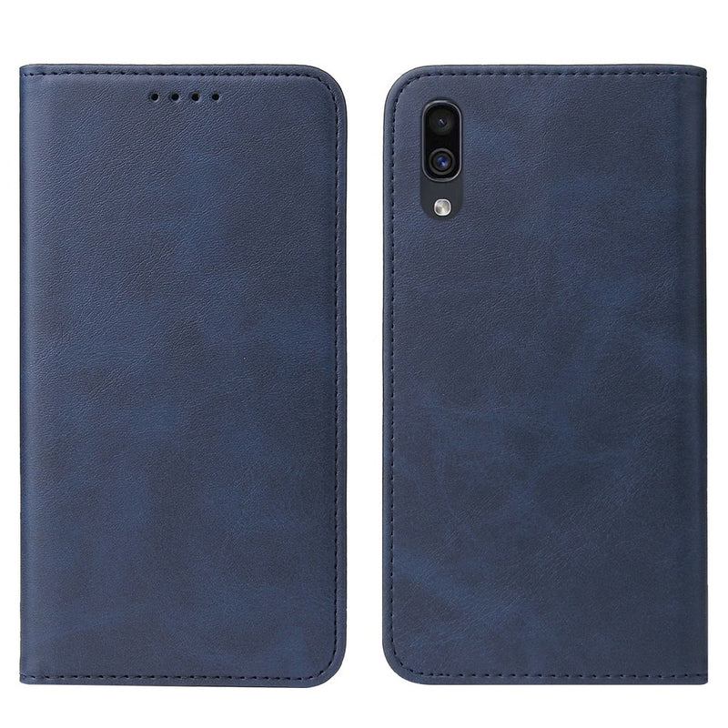 Funda Case para Samsung A20 Flip Cover Azul Antishock