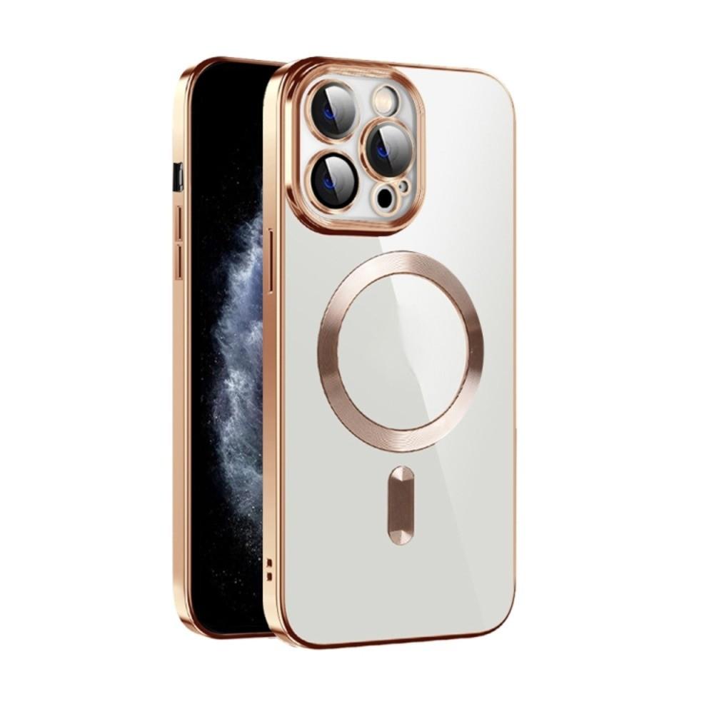 Funda para iPhone 15 Plus Magsafe + Protector Camara Dorado