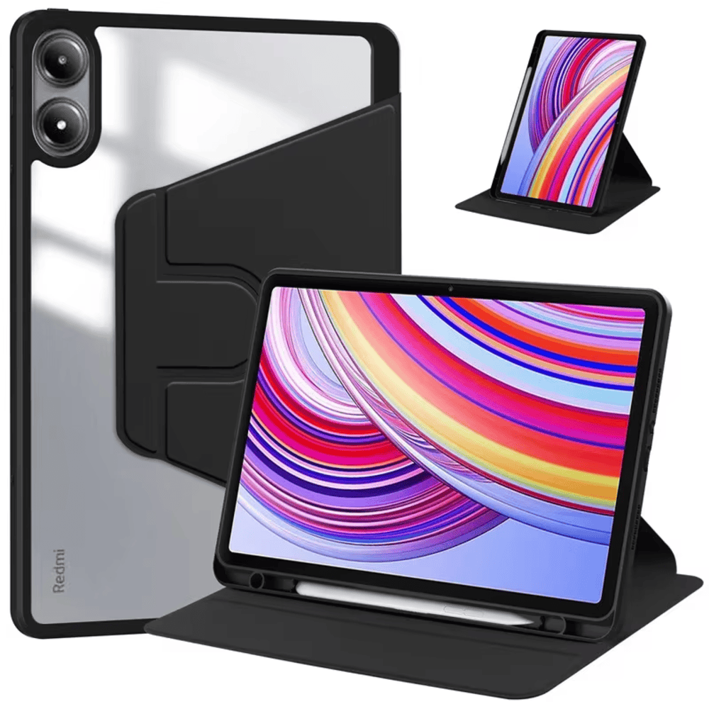 Funda para Honor X8 Pro Magnética 360° + portalápiz Negro