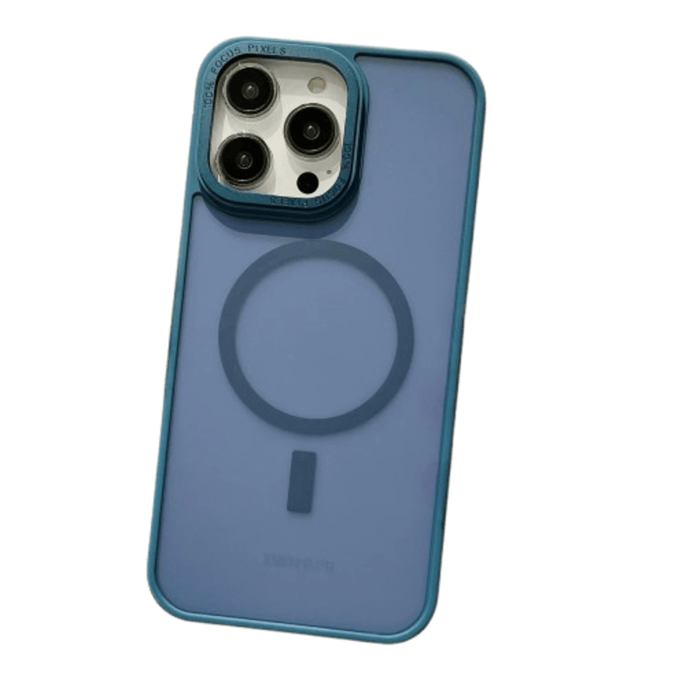 Funda para iPhone 14 Pro Max Magsafe Ahumado Mate Azul