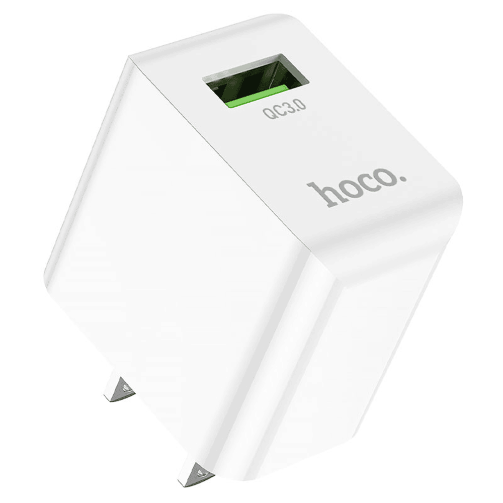 Cargador USB a Tipo C Dado Hoco C98 18W Carga rápida Blanco