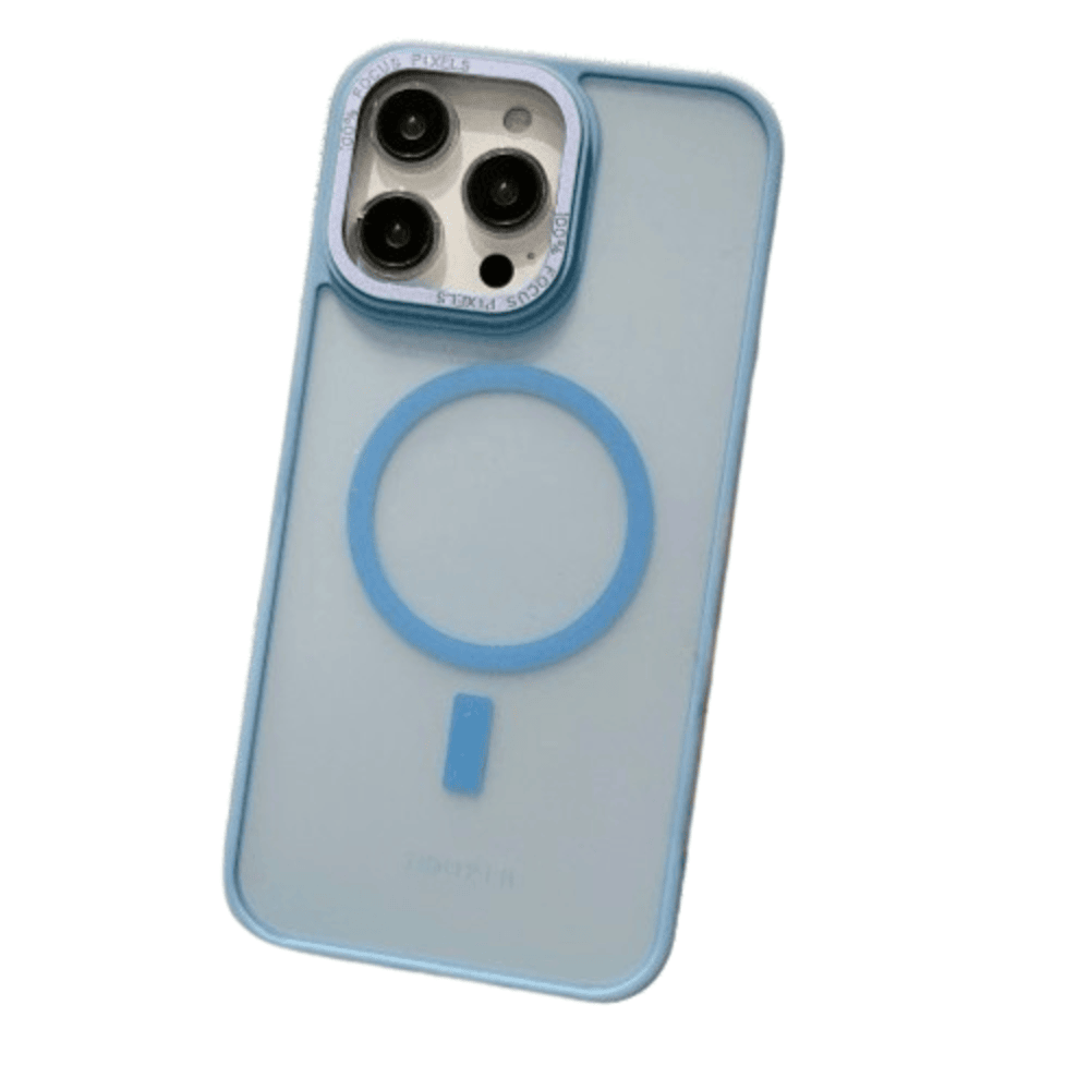 Funda para iPhone 16 Pro Max Magsafe Ahumado Mate Celeste