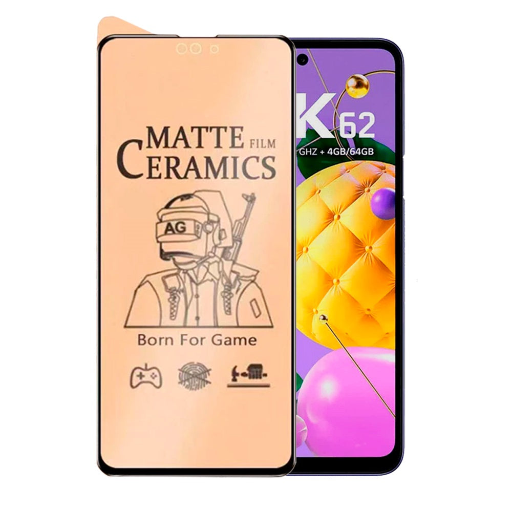 Mica para Lg K22 Protector de Cerámica Mate Antishock