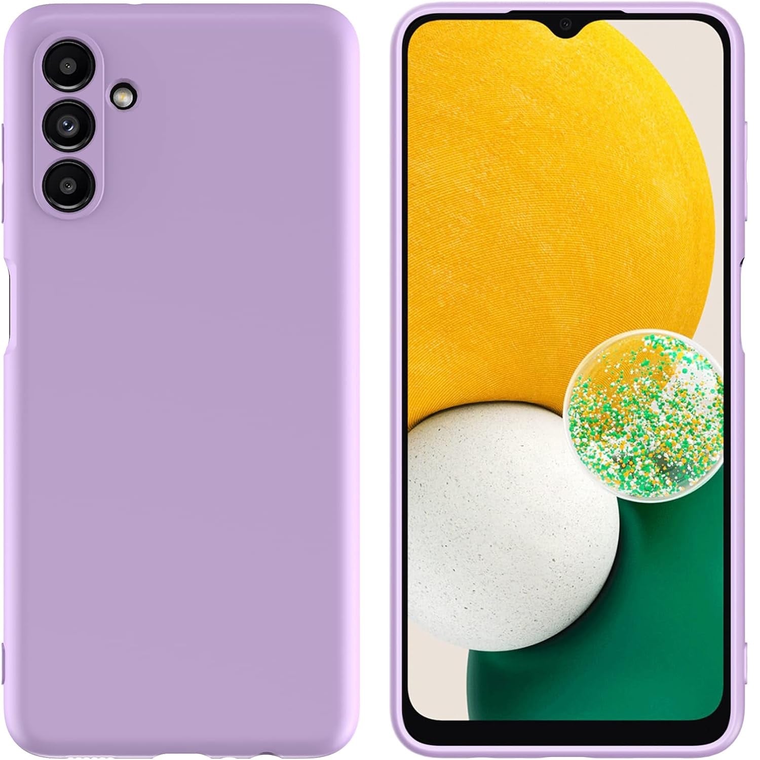 Funda para Tecno Spark Go 2023 Soft Feeling Antishock Lila