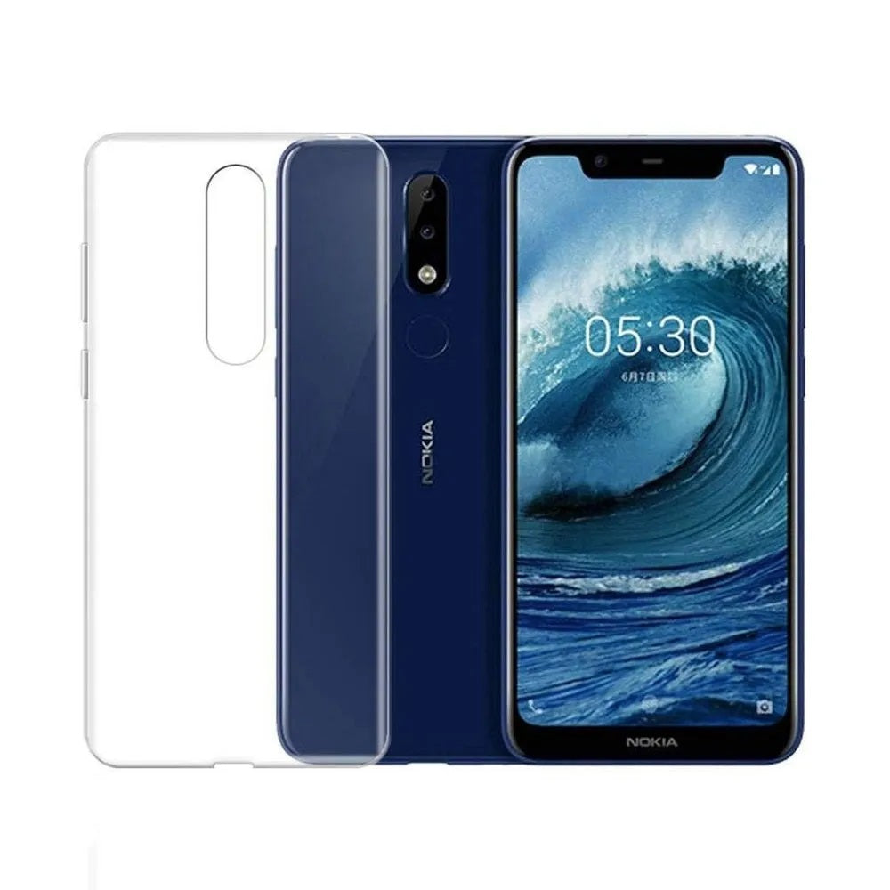 Funda para Nokia 5.1 Plus TPU 100% Transparente Antishock