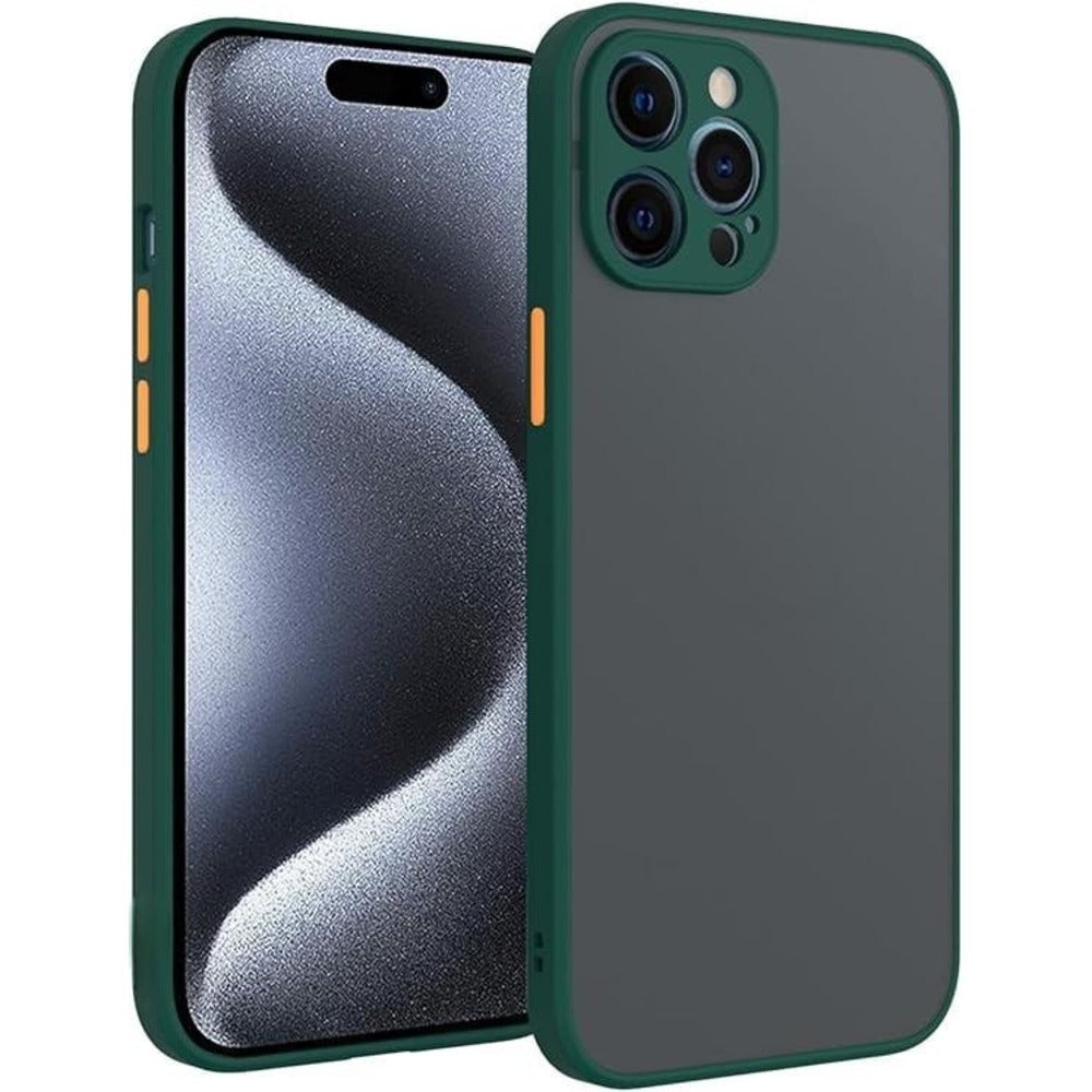 Funda para Samsung A52s Ahumado Mate Verde bosque Antishock