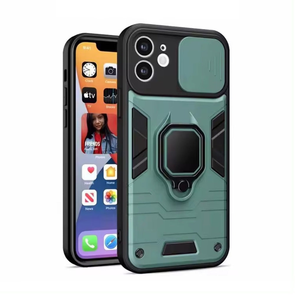 Funda para Samsung A54 New Robot Verde + Protector Cam