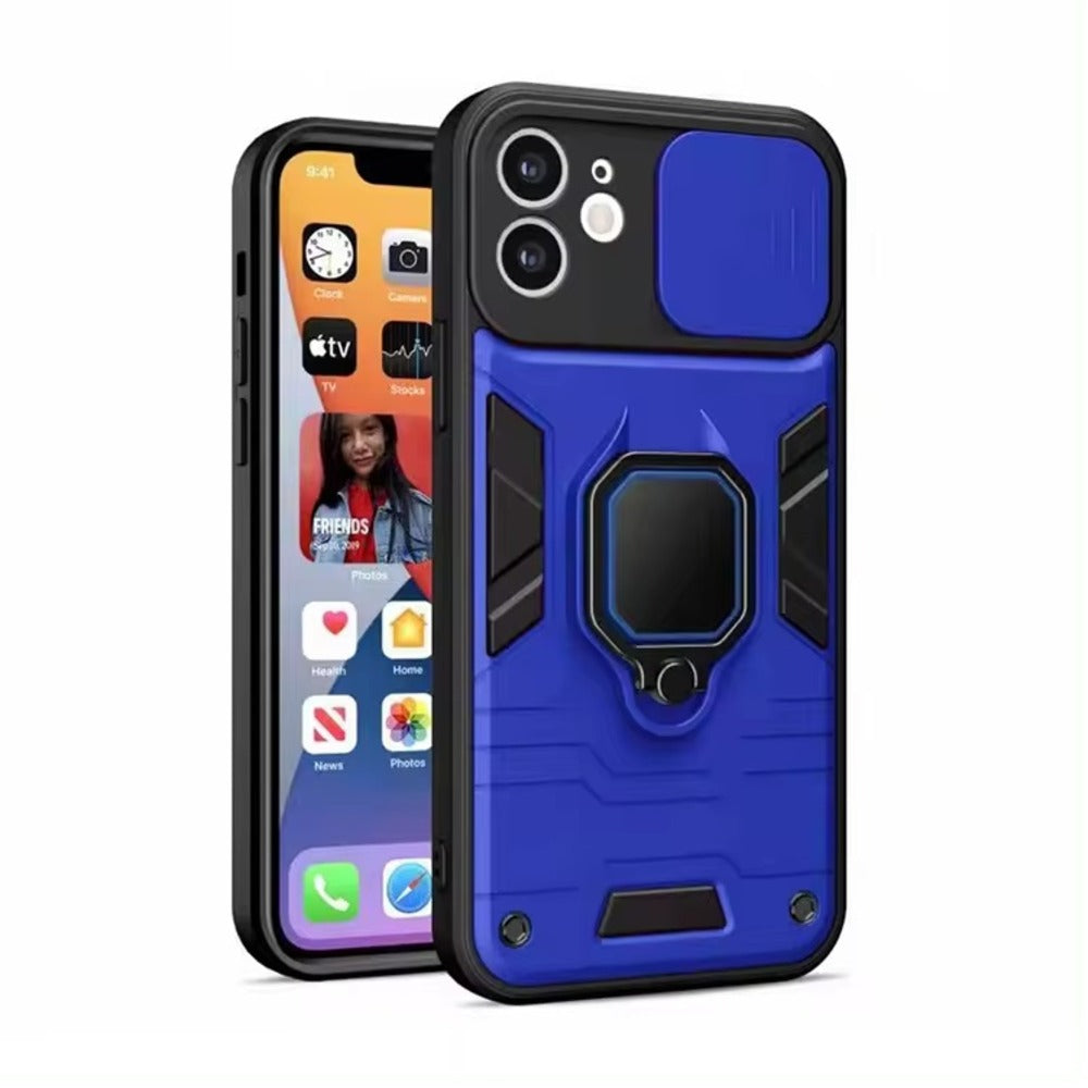 Funda para Samsung S22 Ultra New Robot Azul + Protector Cam