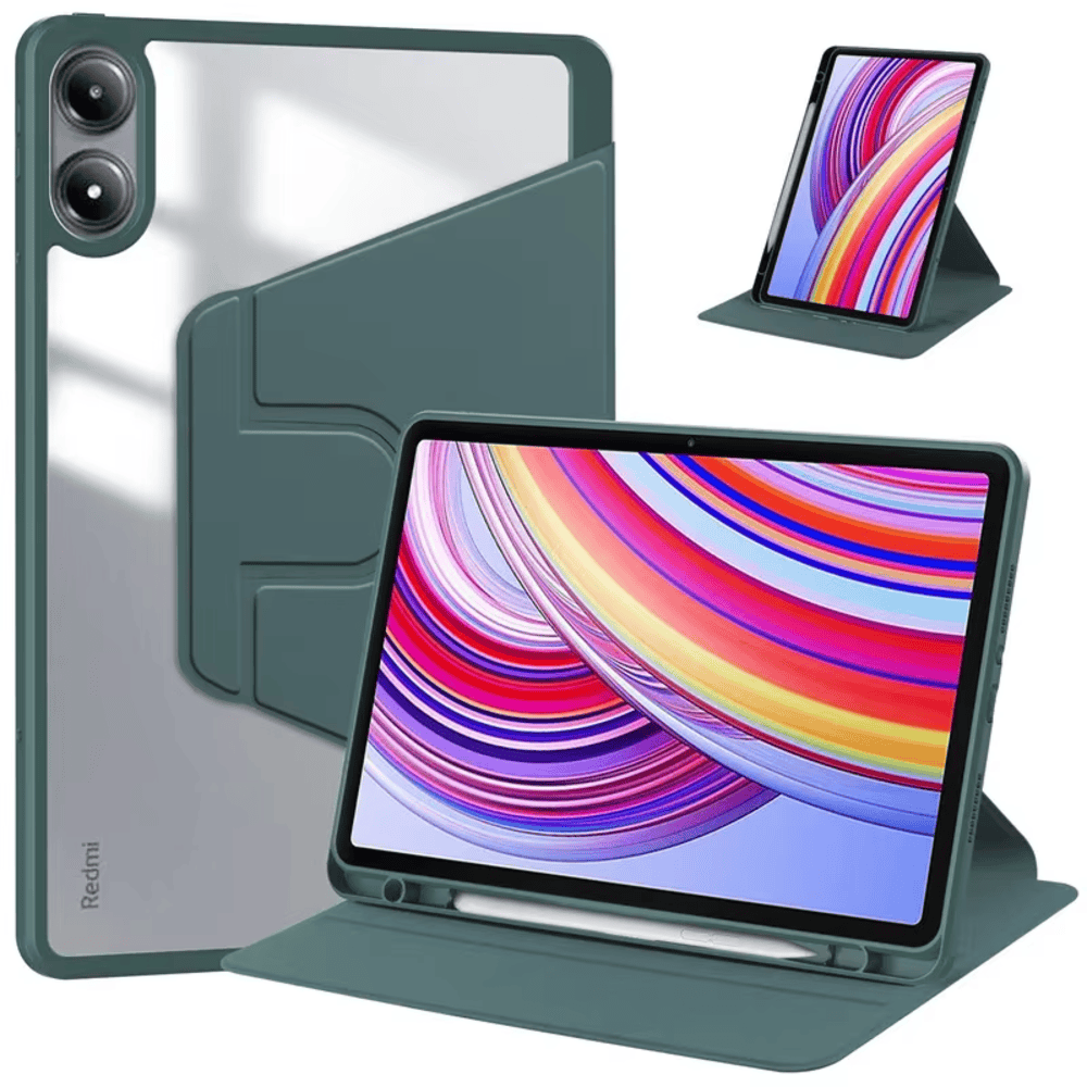 Funda para Honor X8 Pro Magnética 360° + portalápiz Verde