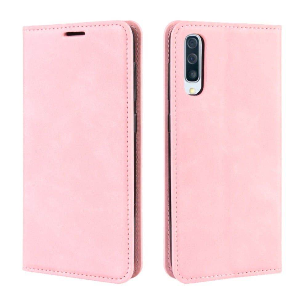 Funda Case para Samsung A50 Flip Cover Rosa Antishock