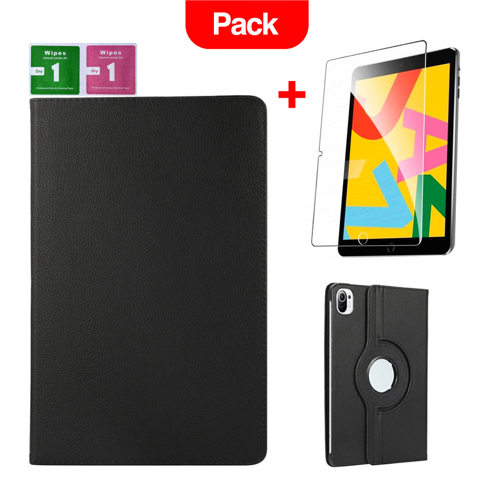 Combo Funda de Xiaomi Mi Pad 5  11"  Giratoria Negro + Mica