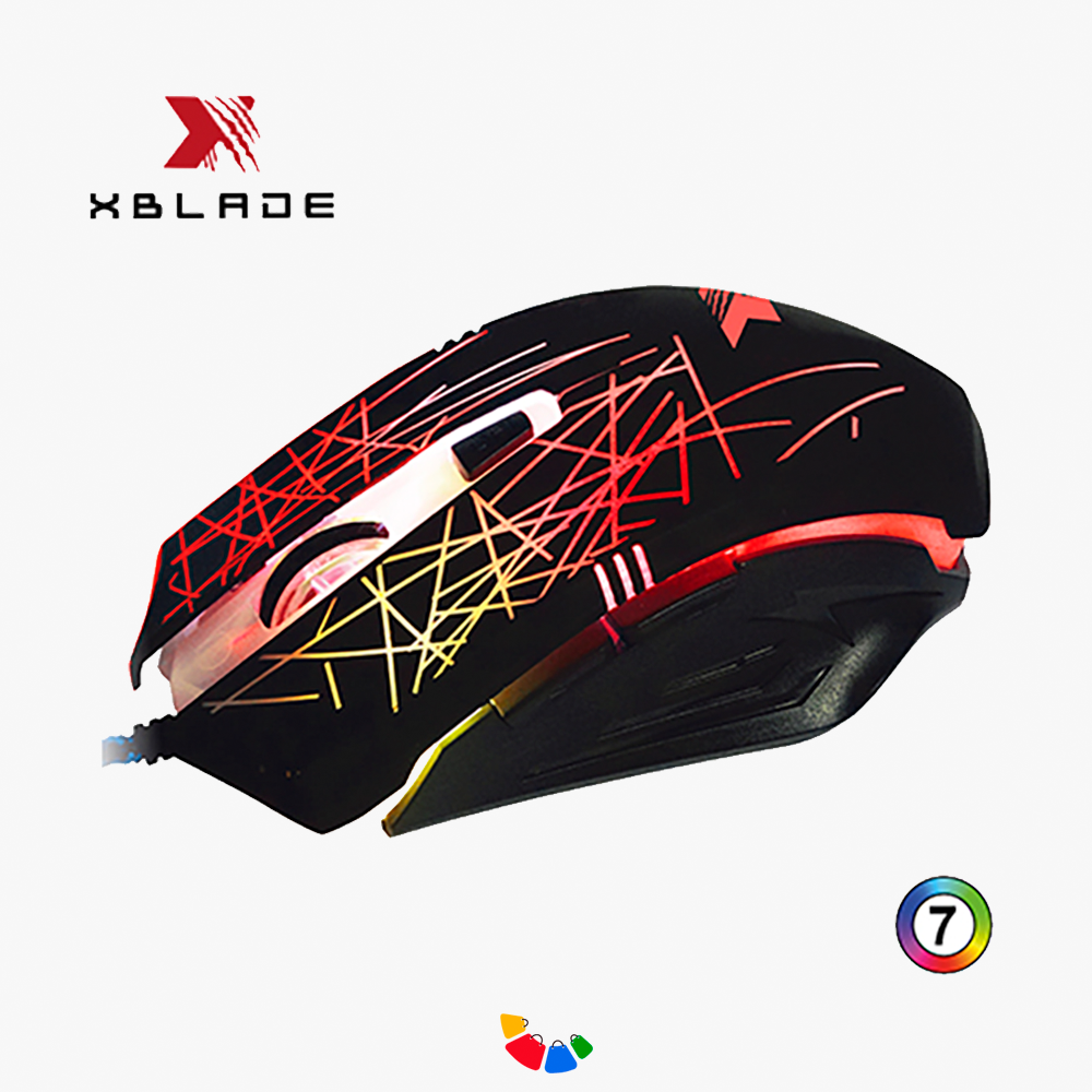 XBLADE Mouse USB Dagger Negro - ILUMINADO