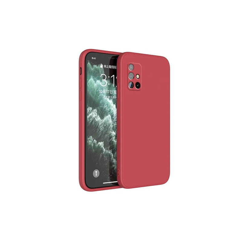 Funda de Samsung A71 Soft Feeling Antishock Rojo Resistente