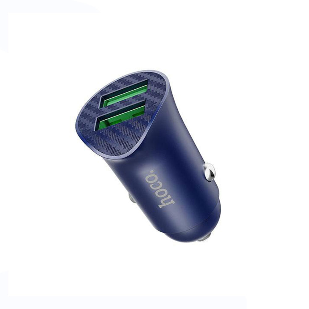 Cargador Doble Puerto USB Hoco Z39 18W Carga rápida Azul