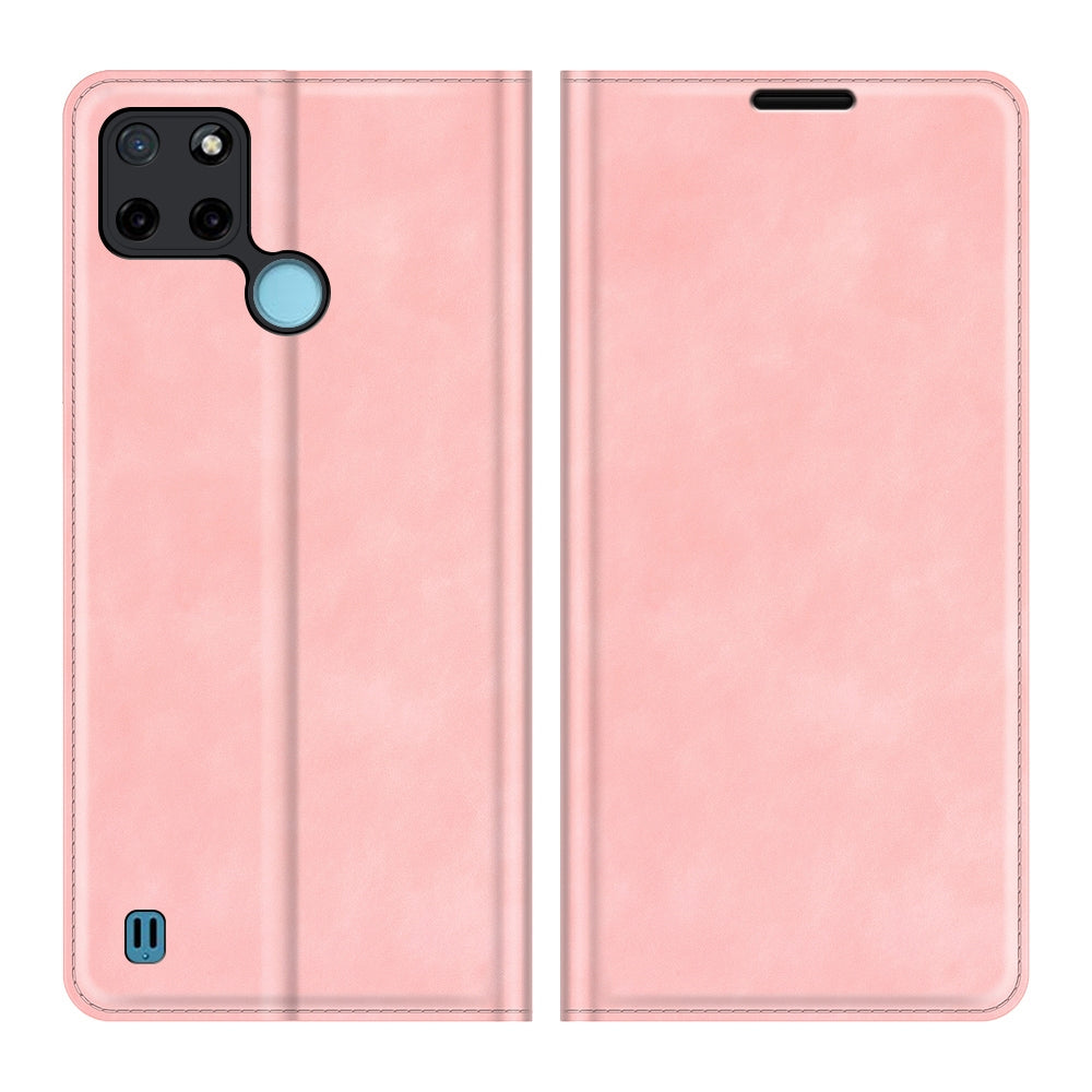 Funda Case para Realme C21Y Flip Cover Rosa Antishock