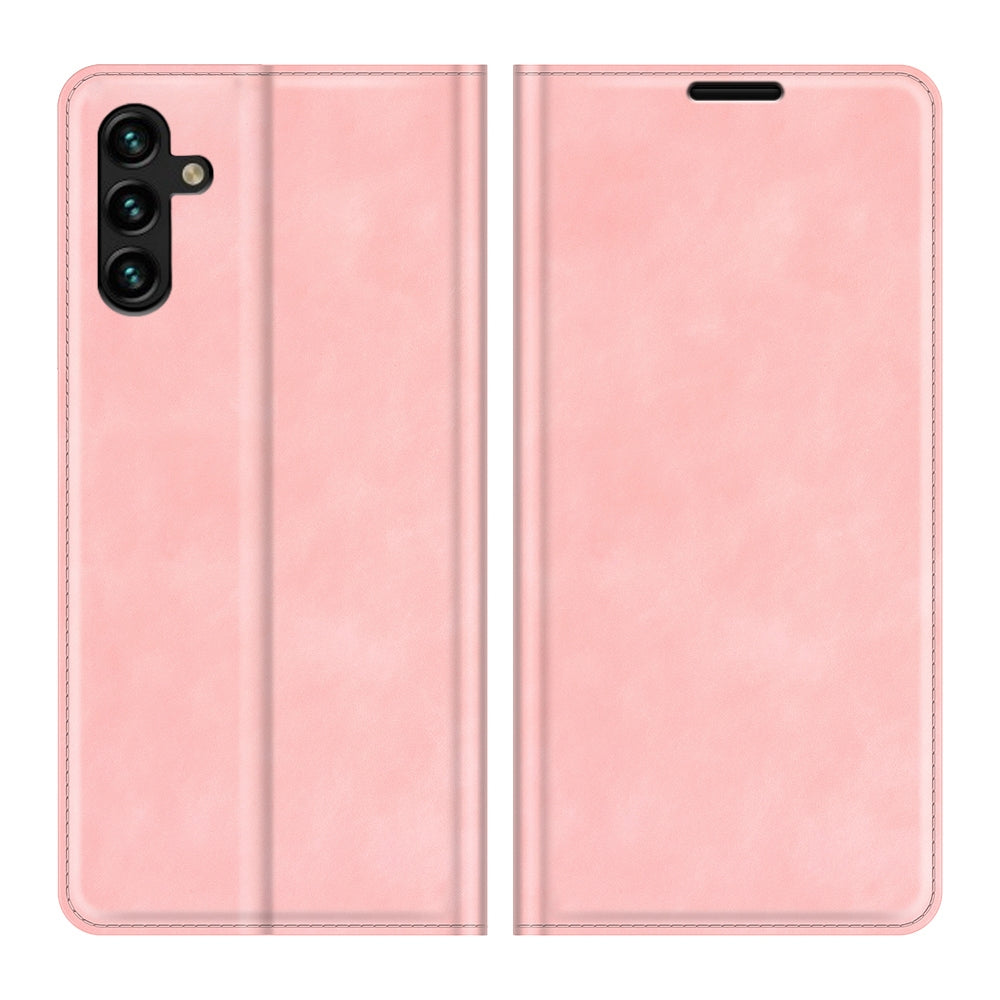 Funda Case para Samsung A13 5G Flip Cover Rosa Antishock