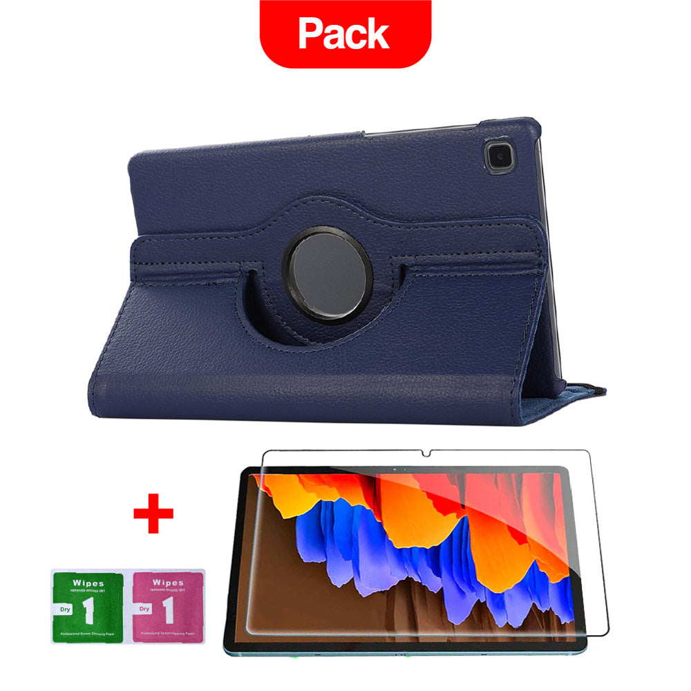 Combo Funda para Samsung Tab A7 Lite T225 360° Azul + Mica