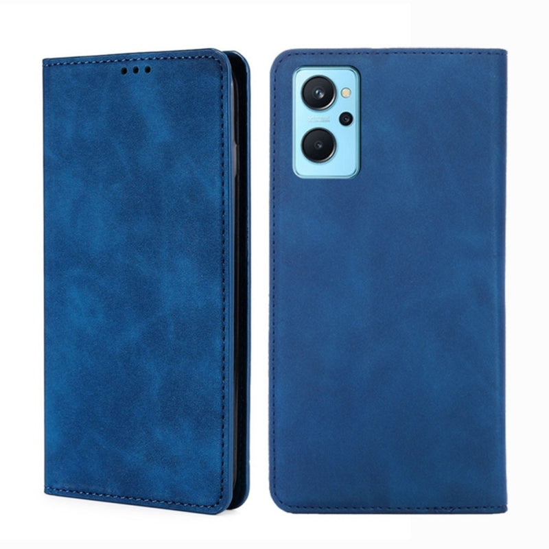 Funda Case para Realme 9I Flip Cover Azul Antishock