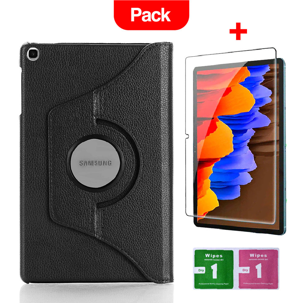Combo Funda de Samsung Tab A 2019 8" T290 360° Negro + Mica