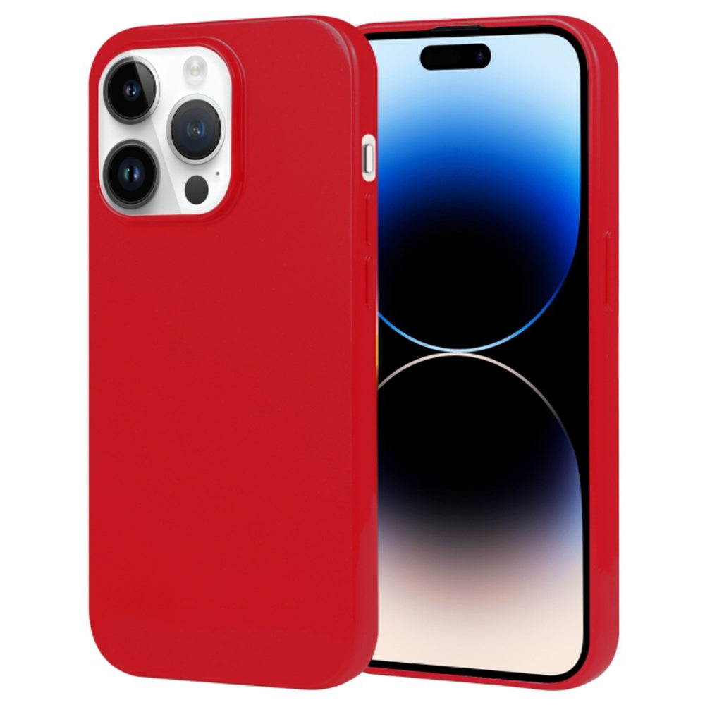 Funda Case para Samsung A03 Jelly Pearl Rojo Antishock