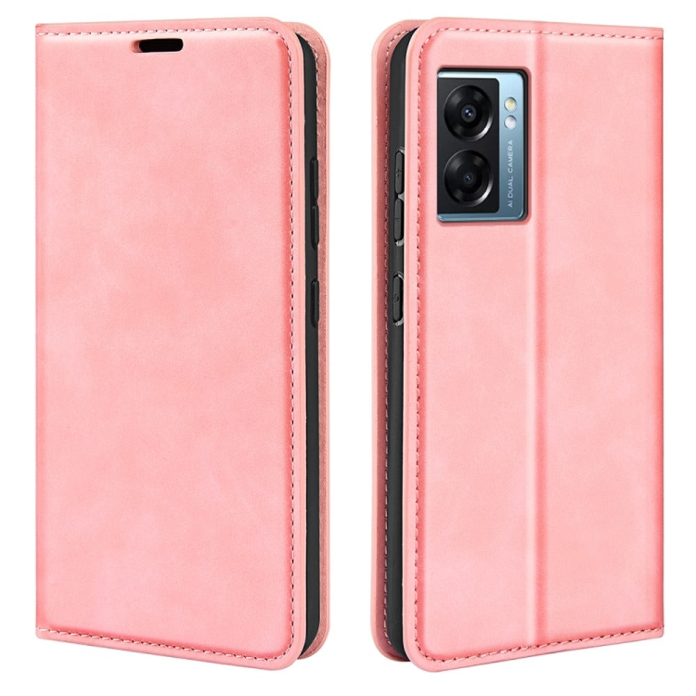 Funda Case para Oppo A57 Flip Cover Rosa Antishock