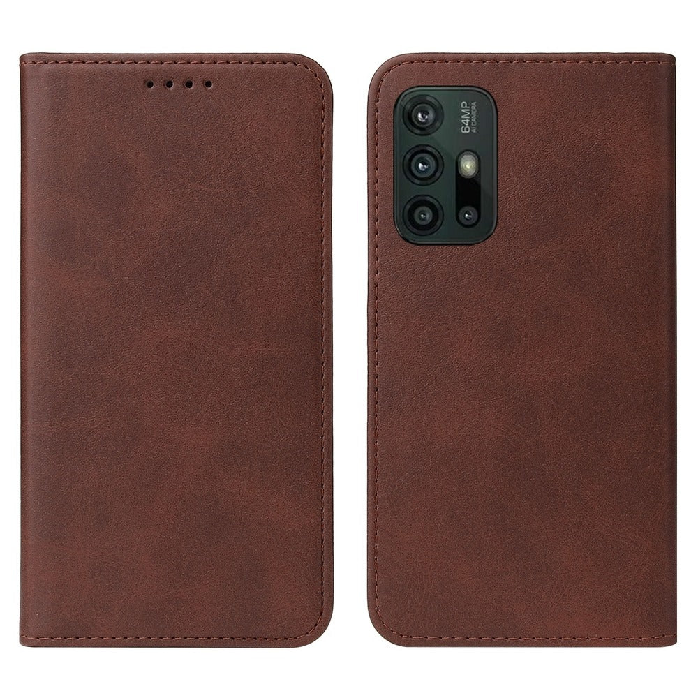 Funda para Motorola Moto G20 Flip Cover Marrón Antishock