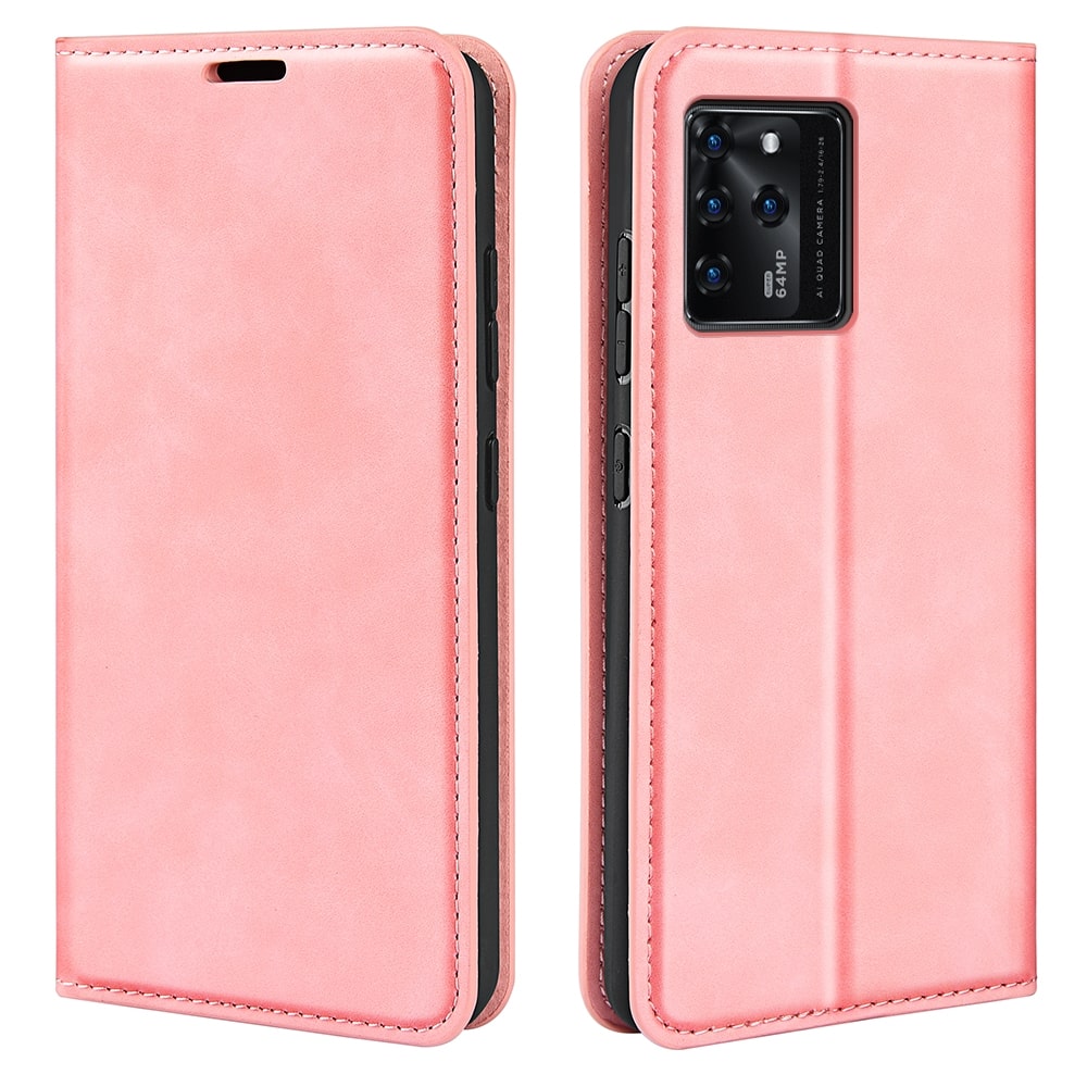 Funda Case para Zte V30 Flip Cover Rosa Antishock