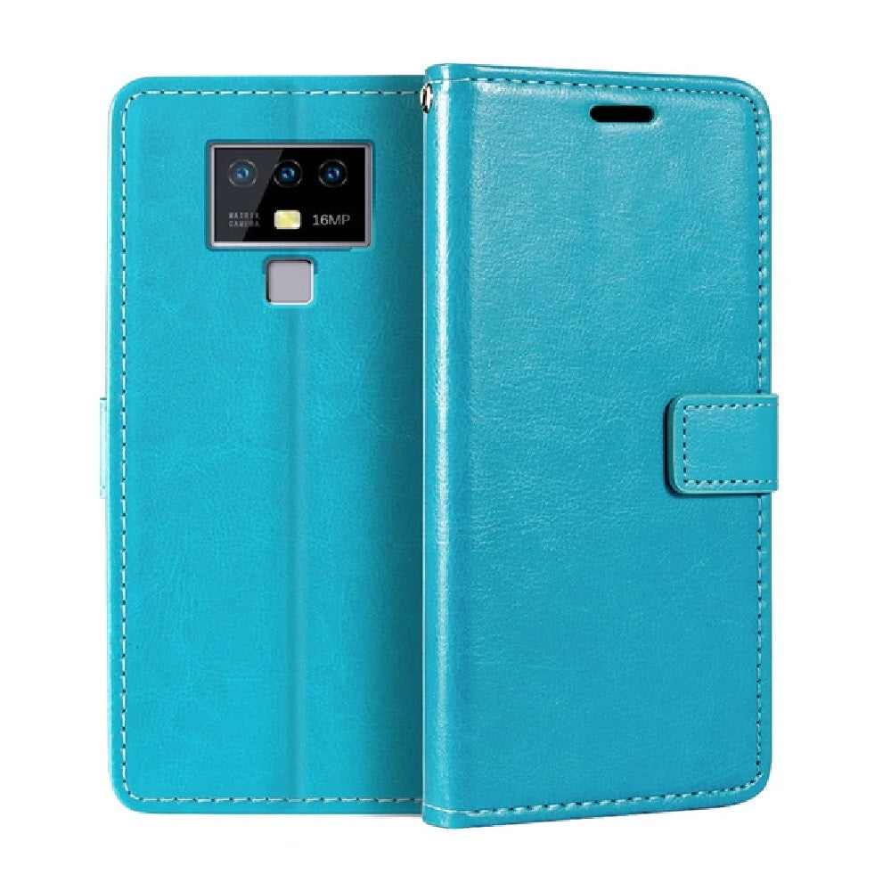 Funda Case for Motorola E22 I Flip Cover Celeste Antishock