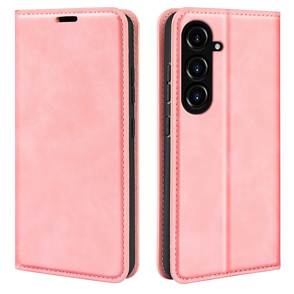 Funda Case para Samsung S23 FE Flip Cover Rosa Antishock