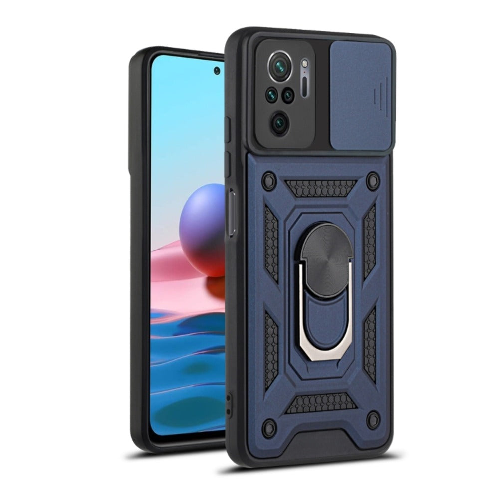 Funda Case para Xiaomi Redmi Note 10 Holder Protector Azul