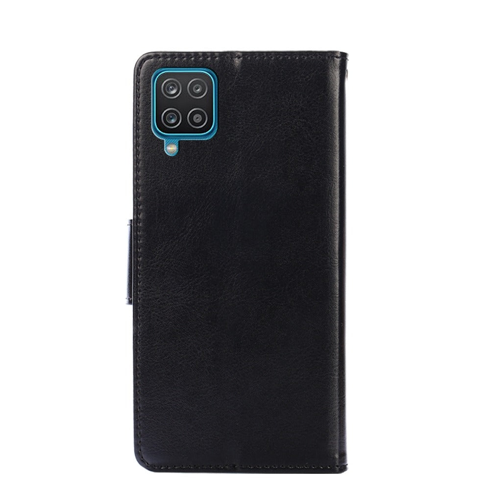 Funda Case para Samsung A12 Flip Cover Negro Antishock