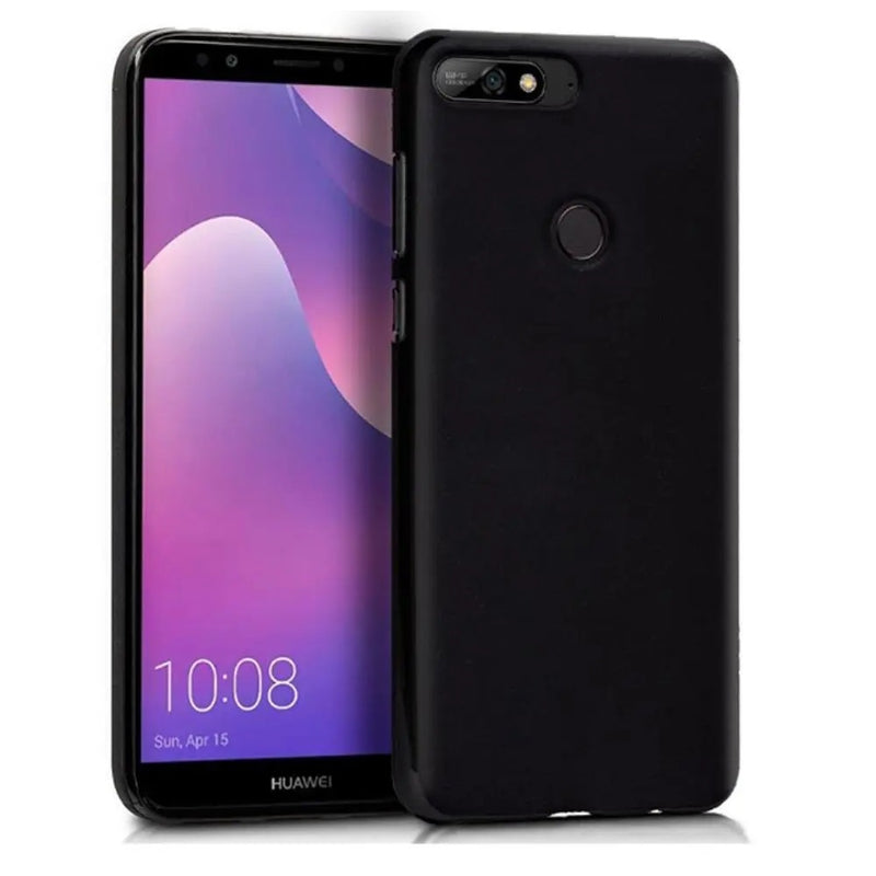 Funda Case para Huawei Y7 2018 Soft Feeling Antishock Negro