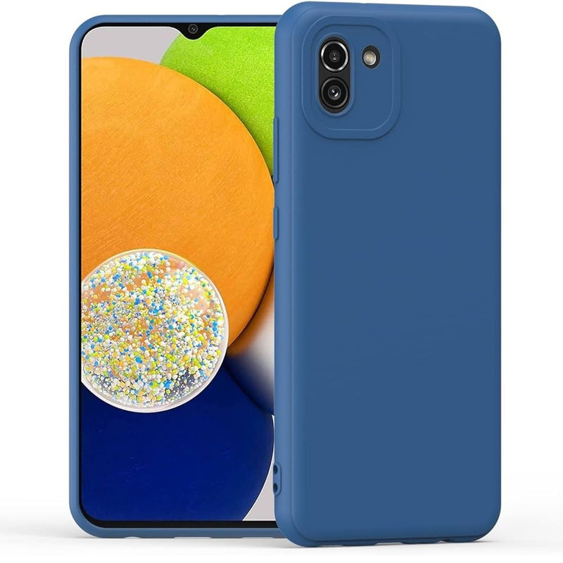 Funda de Samsung A03 Soft Feeling Antishock Azul Resistente