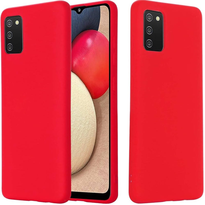 Funda Case para Samsung A02s Soft Feeling Antishock Rojo