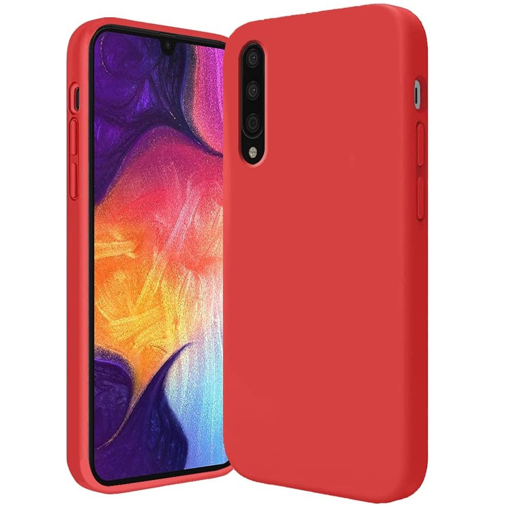 Funda de Samsung A70 Soft Feeling Antishock Rojo Resistente