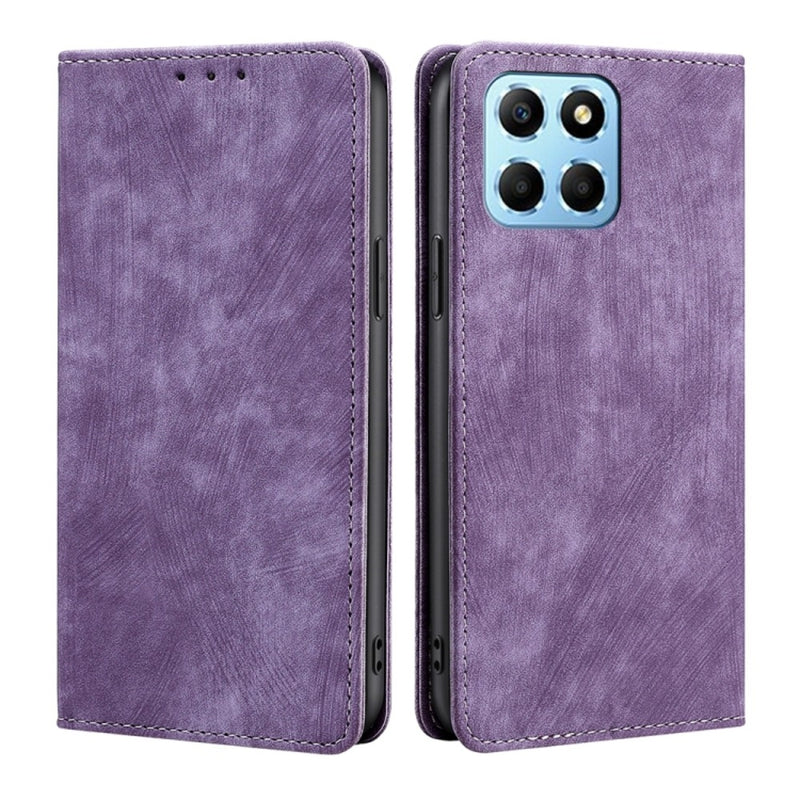 Funda Case para Honor X8 Flip Cover Lila Antishock