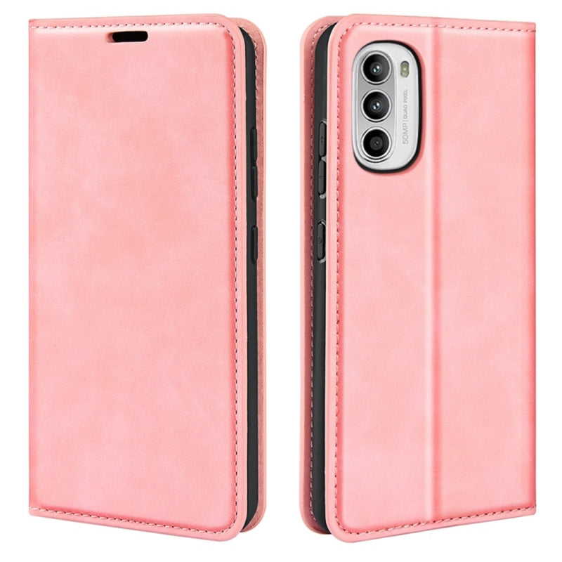 Funda Case for Motorola Moto G52 Flip Cover Rosa Antishock