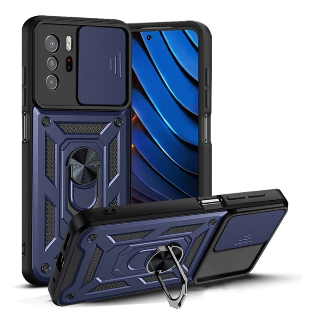 Funda para Xiaomi Redmi Note 10 Pro Holder Protector Azul